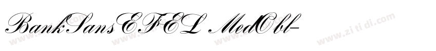 BankSansEFEL MedObl字体转换